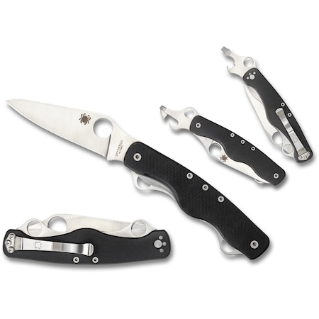 Spyderco 2024 Spyderco Clipitool Standard G-10 Black Plain SPY-C208GP